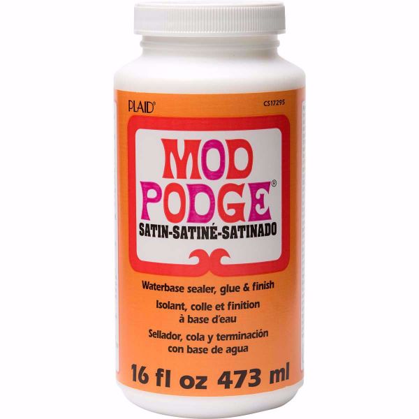 Mod Podge Satin - Perlemors lim, forsegler og lakering fra Plaid Crafts - 473 ml