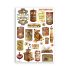 Stamperia Washi Pad - Coffee and Chocolate - A5 med 8 sider - SBW01