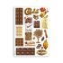 Stamperia Washi Pad - Coffee and Chocolate - A5 med 8 sider - SBW01