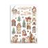 Stamperia Washi Pad - Gear up for Christmas - A5 med 8 sider - SBW09