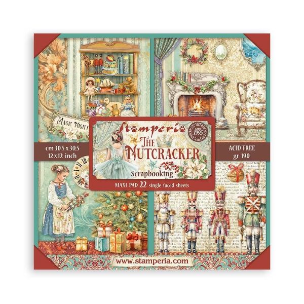 The Nutcracker SBBXLB16 - 12 x 12 Enkelt sidet Papir Pakning - Stamperia