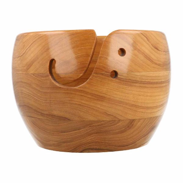 Stor Garn skål - Garn bowle - Mangotræ 12,5 x 18 cm - 23368